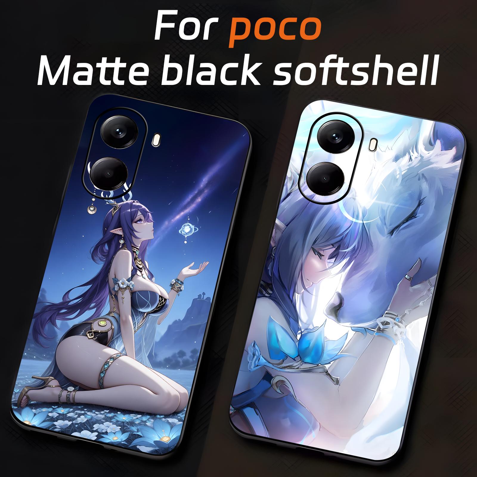 Xiaomi Poco X6 - Capa de telemóvel Lauma, tema Genshin