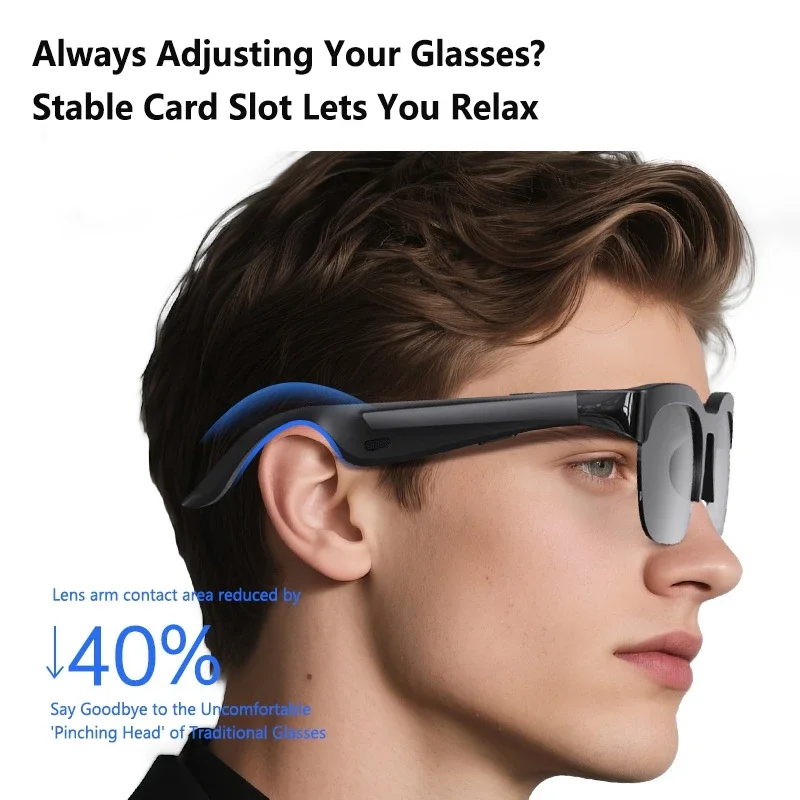 Smart Glasses Lens - Óculos Inteligentes Lenovo 8K com IA,
